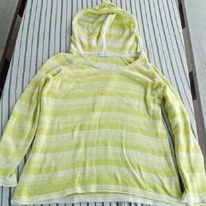 Womans S Lulu-B Yellow Striped Women's Sweater